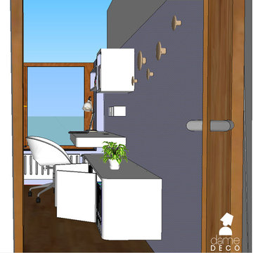 Bureau & enfilade chambre adolescente
