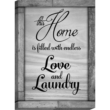 "Endless Love and Laundry" Canvas Wall Art