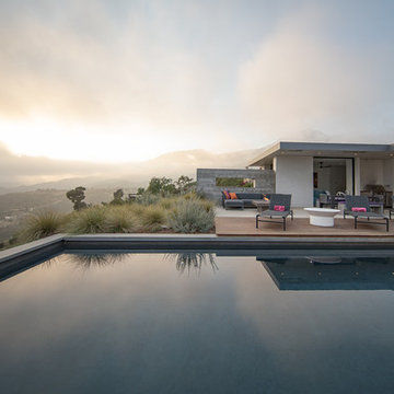 Mission Canyon Hilltop Landscape and Pool