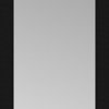 17"x70" Custom Framed Mirror, Smooth Black