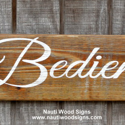 Beach Decor, Beach House, Driftwood Family Name Sign - Novelty Signs