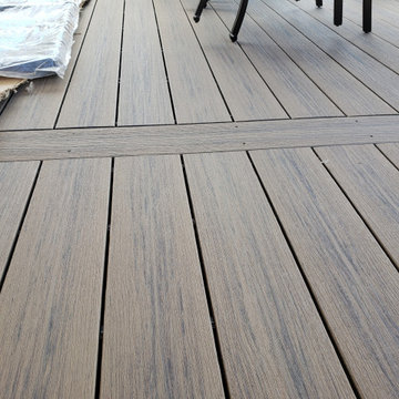Covered deck and privacy screen