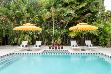 Inspiration for a mediterranean pool remodel in Miami