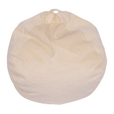 Large Textured Velvet Bean Bag, Sand