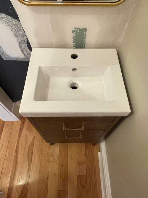 Free Standing Vanity and Baseboard