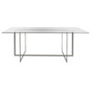Kobe Polished Glass Top Dining Table