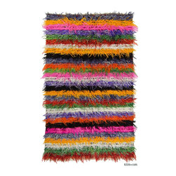 Vintage Turkish Tulu Rug - Area Rugs