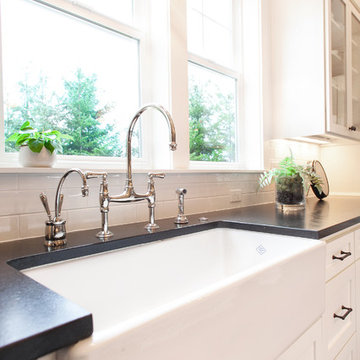 White Kitchen Farmhouse Sink