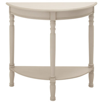 Traditional Light Gray Wood Console Table 96328