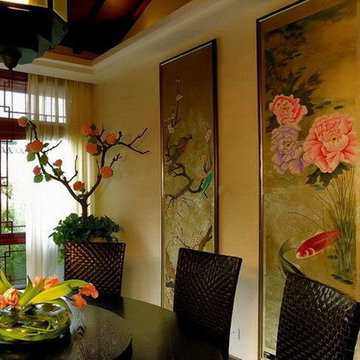 hand painted wallpaper project show