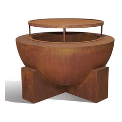 Ore Round Gas Burning Fire Pit - Fire Pits