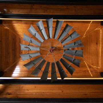 6' Replicated Vintage Windmill Ceiling Fan (Distressed)