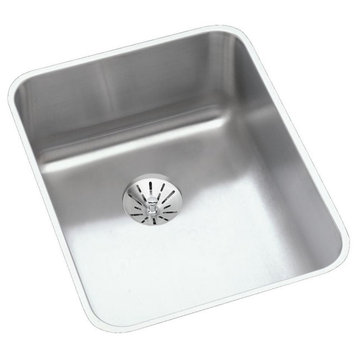 ELUHAD141845PD Lustertone Classic Stainless Steel ADA Sink with Perfect Drain