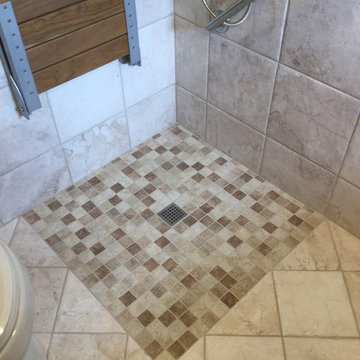 Skaneateles shower designed to meet the needs of the homeowners.