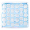 Egg Tray With lid Eggs Store 30 Grid Removable Plastic Save Space Egg Holder,A