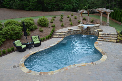 Inspiration for a country pool in Atlanta.