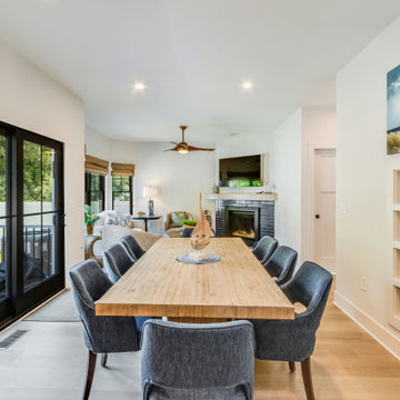Nautical Themed Open Concept Dining Room