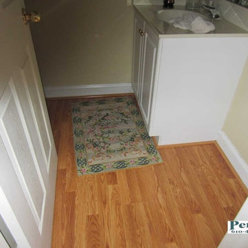 Pergo Brand Laminate Floor Installation - Bathroom