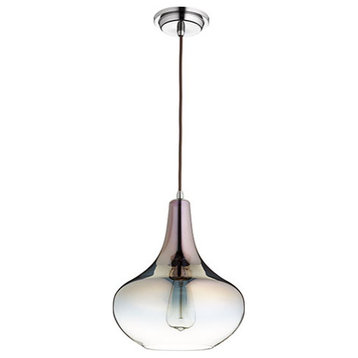 8004-1311 Transitional Light Pendant, GunMetal With Coffee Ombre