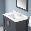 Ove Decors Vegas Single Sink Bathroom Vanity Set, Dark Charcoal, 36"