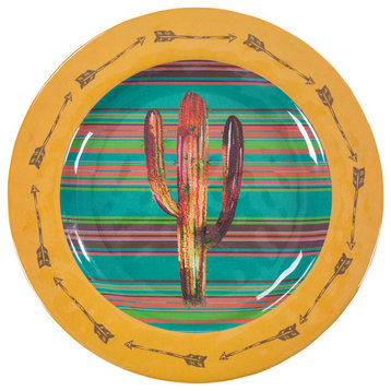 Cactus Design Melamine Dinner Plate, Set of 4