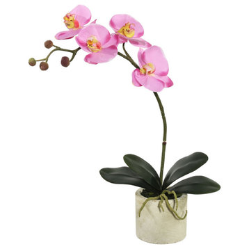 Vickerman Potted Orchid x 4 Arrangement, Lavender, 20"