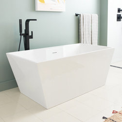 Hibiscus Rectangular Acrylic Freestanding Tub - Bathtubs