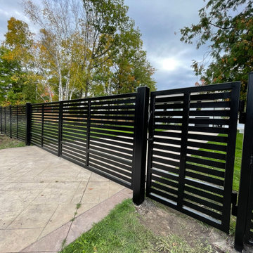 Horizontal Metal Driveway Gates, Fences, Entry Gates