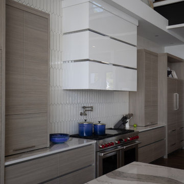 Milano - Fantasia + Bianco Lucido - Kitchen New Construction