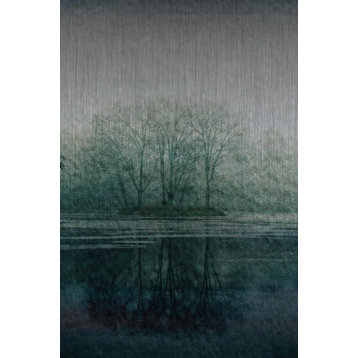 "Apple Lake" UV Ink Print on Brushed  Aluminum, 40"x60"