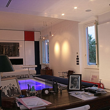 Ara Pacis House | 230 MQ | Open living room and pool | Soggiorno fluido e piscin