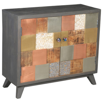 Picasso Mango Wood Cabinet with 2 Doors