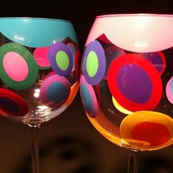 Spring Splash! - Wine Glasses
