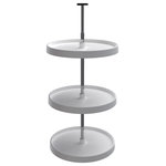 Rev-A-Shelf - Full-Circle 3-Shelf Lazy Susans for 36"H Corner Wall, White, 20"Wx38-46"H - Rev-A-Shelf's polymer lazy susans are revered as the best on the market.  Whether you are replacing an old unit or just adding a lazy susans to your corner cabinet. You will not be disappointed with the high quality design and the durable rotating hardware that makes installation simple.