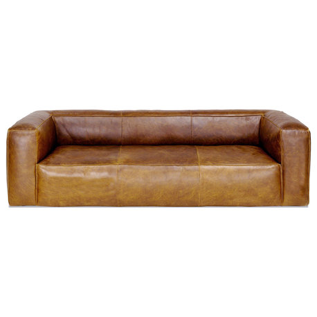 Cooper Leather Sofa, Cognac