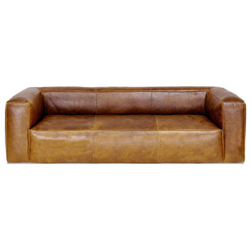 Cooper Leather Sofa, Cognac