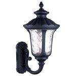 Livex Lighting - Livex Lighting 7862-04 Oxford - Three Light Outdoor Wall Lantern - Shade Included.Oxford Three Light O Black Clear Water Gl *UL Approved: YES Energy Star Qualified: n/a ADA Certified: n/a  *Number of Lights: Lamp: 3-*Wattage:60w Candelabra Base bulb(s) *Bulb Included:No *Bulb Type:Candelabra Base *Finish Type:Black