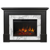 Real Flame Merced Grand Contemporary Wood Electric Fireplace in Black