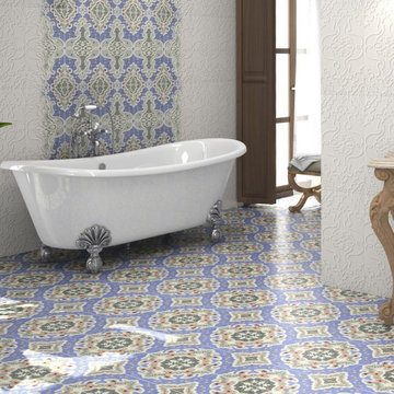 Amman Blue Moroccan Tiles – Matt