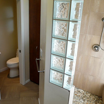 Summer Flame Stone & Glass Bath