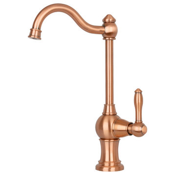 One-Handle Copper Drinking Water Filter Faucet Water Purifier Faucet, Copper