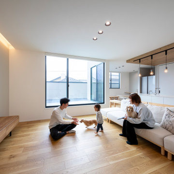 都市生活で叶える、二世帯住宅 家族の憩いを育むモダンリビング
