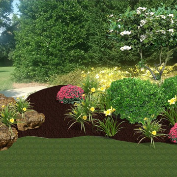 Virtual Plant Scape Design Before and After