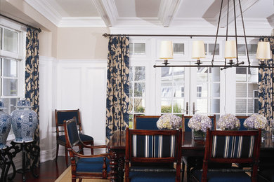 Elegant dining room photo in New York
