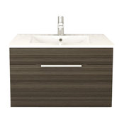 Textures Spring Blossom Floating Bathroom Vanity, 30"