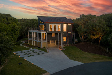 Beach style exterior home photo in Other