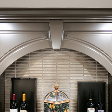 Lower Level Remodel with Bar, Kitchen and Wine Room