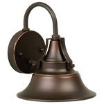Craftmade - Union 1 Light Outdoor Wall Light, Oiled Bronze Gilded, 8" - Designed to replicate vintage industrial lights, the Union is classic Americana for your home. Uncluttered and clean, the beautifully gilded bronze finish shines bright. The Union looks great indoors and in commercial applications. Choose from an array of sizes and mounting options and this timeless light will illuminate your home and warm your space for the long haul.