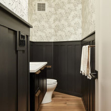 Dark and Moody Powder Room