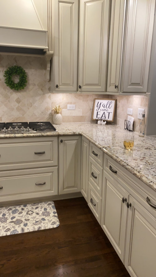 Please help with color/backsplash with Snowfall granite